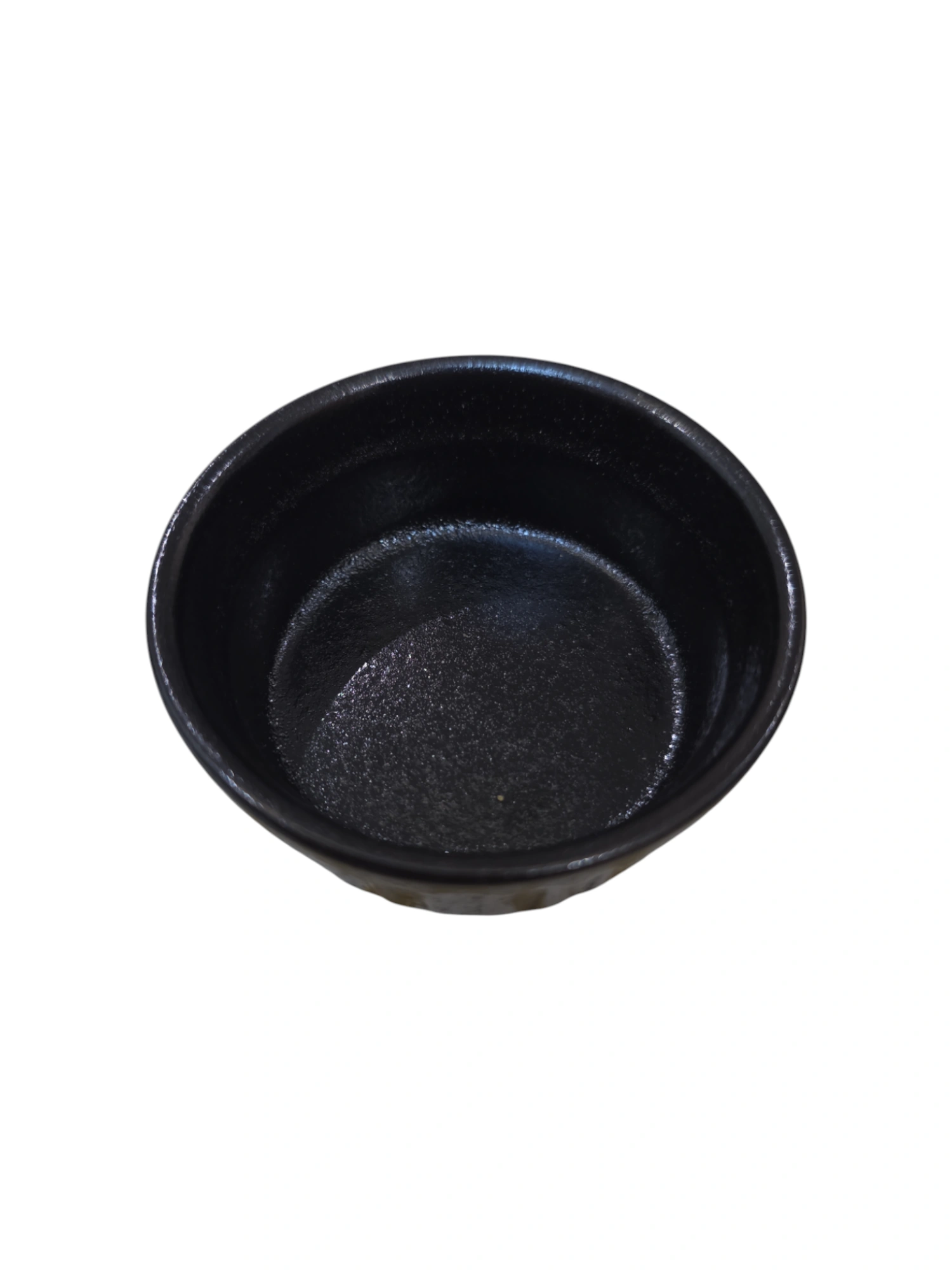 Petit bol rond en céramique noire · 6,8 × 6,8 × 2,5 cm