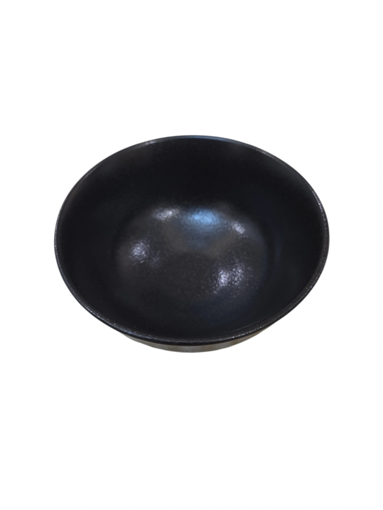 Bol rond en céramique noire · 12 × 12 × 5,7 cm