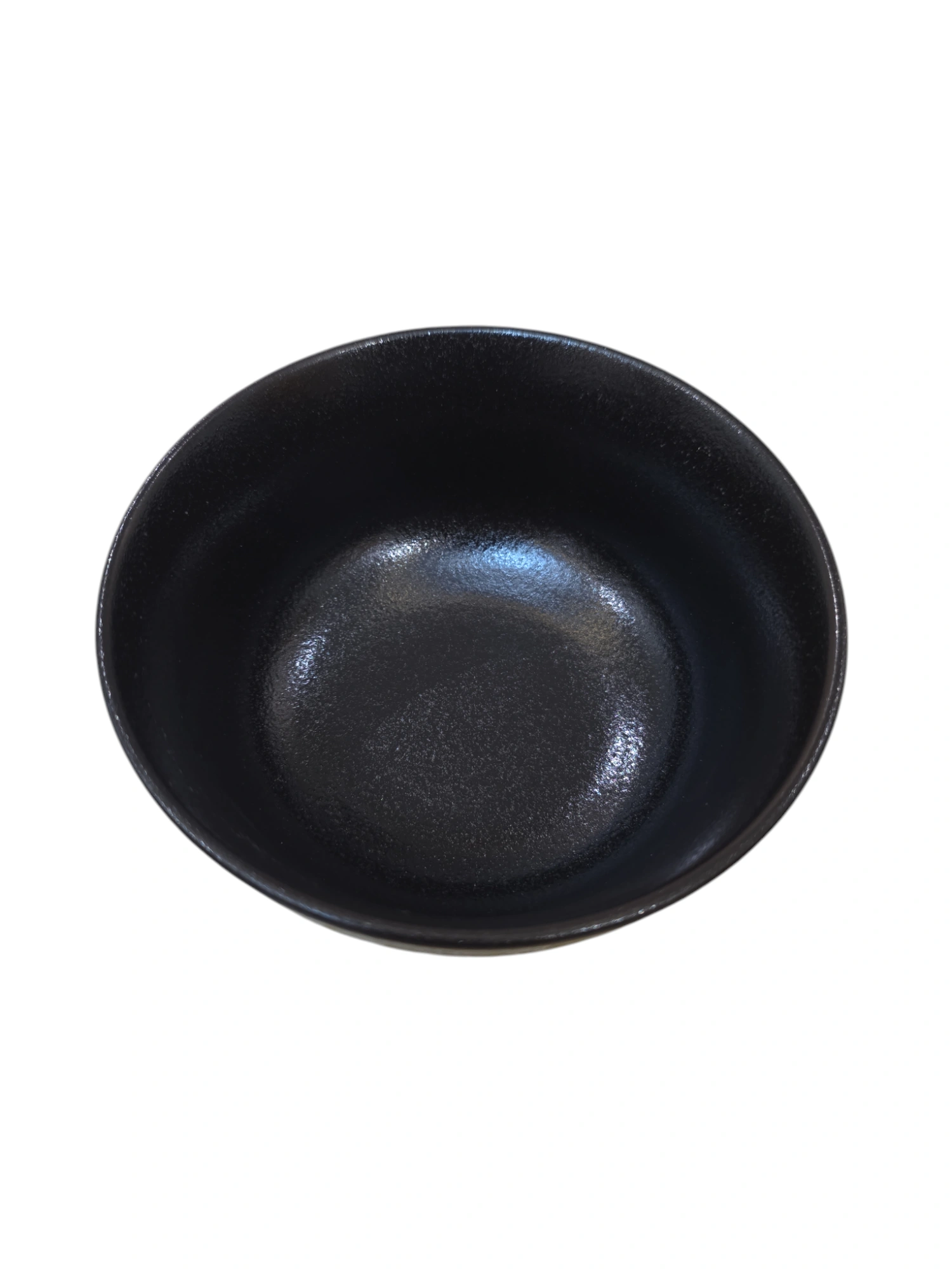 Grand bol en céramique noire mate · 17,2 × 17,2 × 7 cm